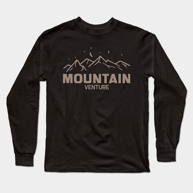 Mountain Venture Long Sleeve T-Shirt by CatMonkStudios